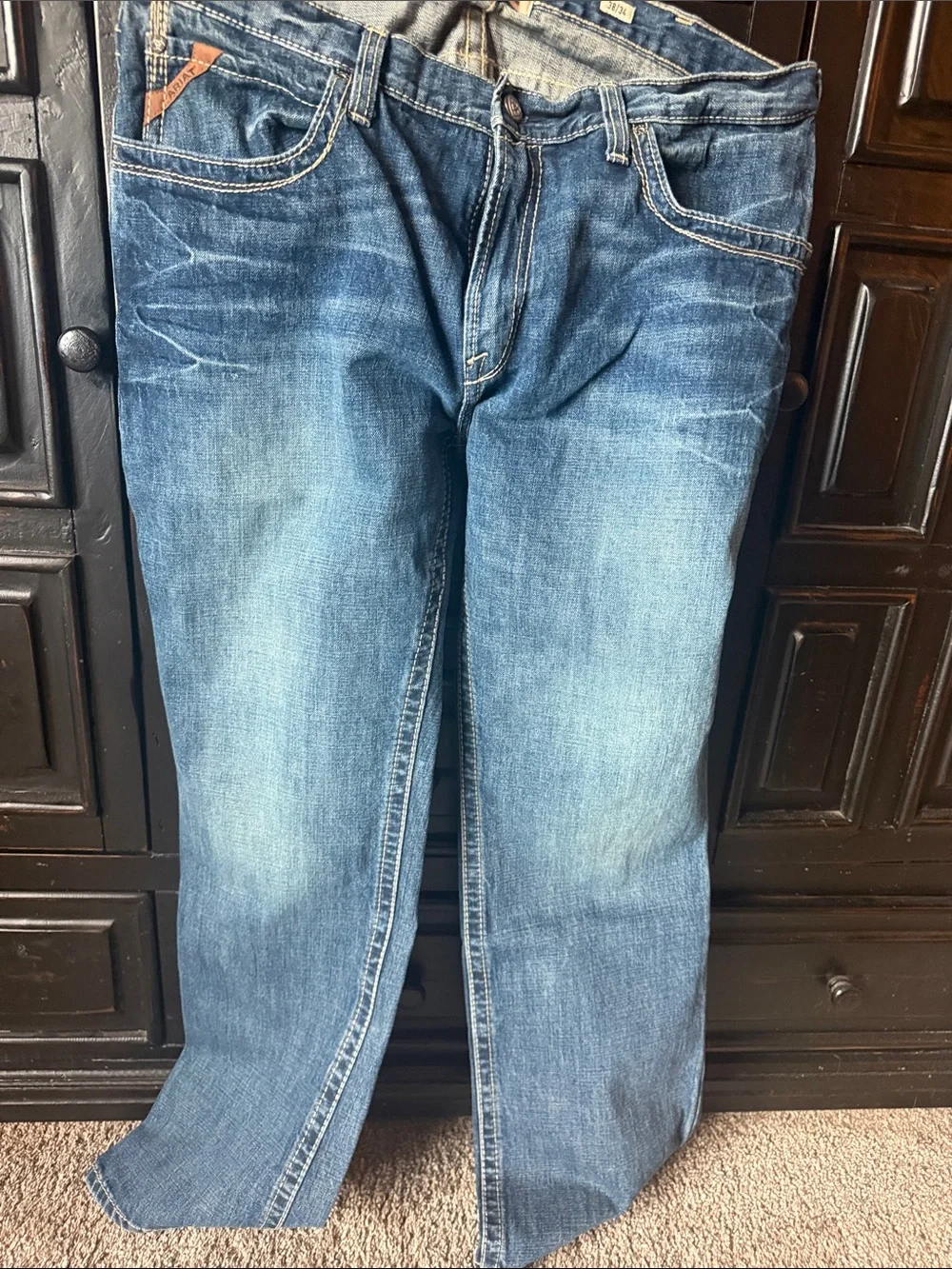 Ariat Men's Medium Blue Relaxed Bootcut Jeans